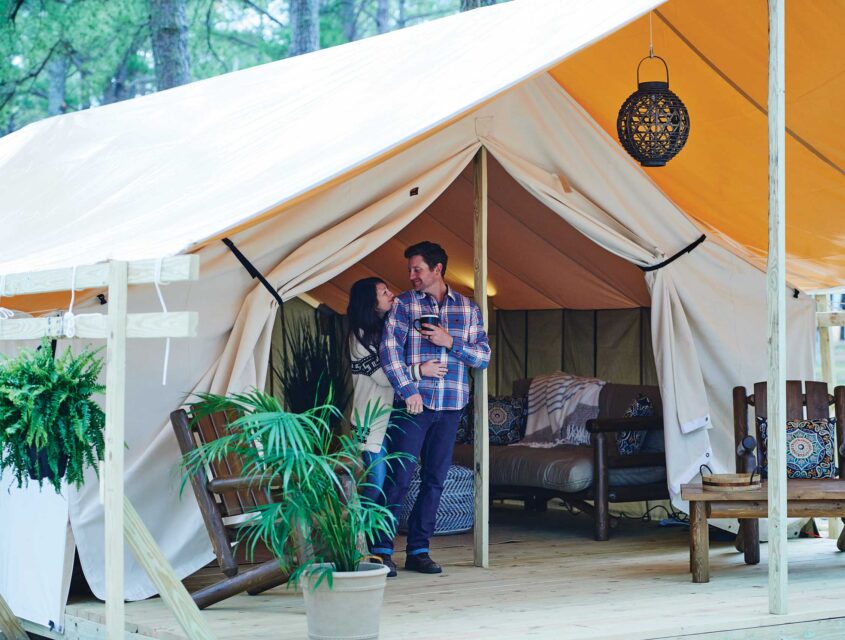 Chincoteague KOA Resort Safari Tent Lifestyle
