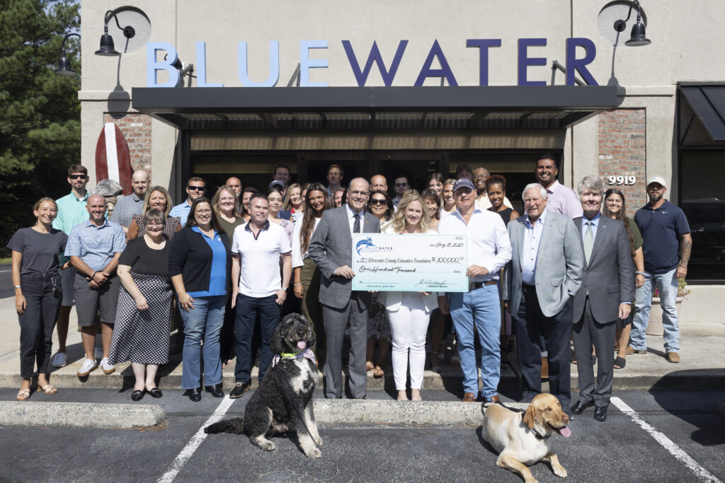 blue water development donates 100k to worcester county education foundation
